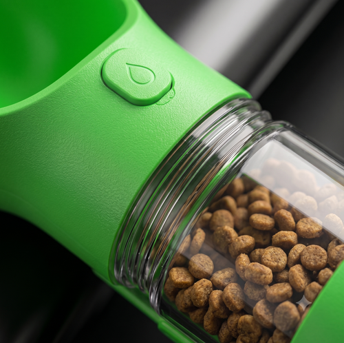 Botella de Agua y Comedero  para Perros